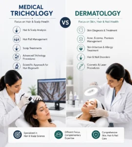 Medical Trichology vs Dermatology
